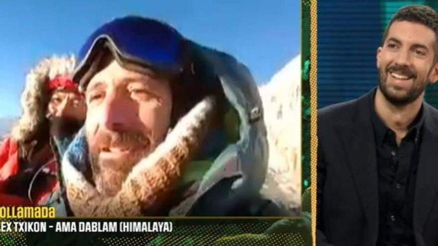 Broncano habla con Alex Txikon en directo desde el Himalaya