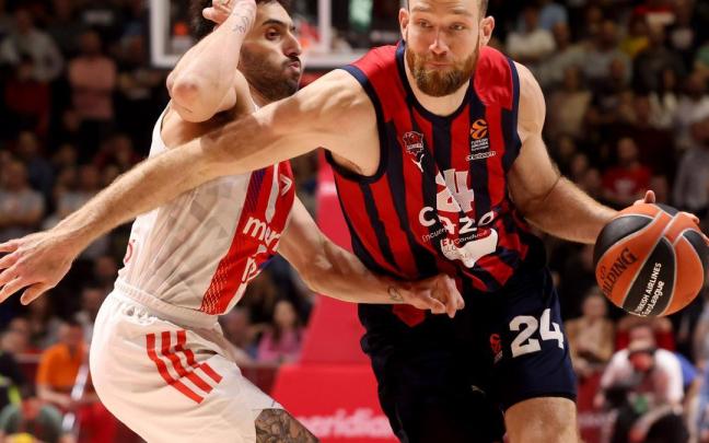 Matt Costello, en el encuentro frente al Estrella Roja. Matt Costello, en el encuentro frente al Estrella Roja.