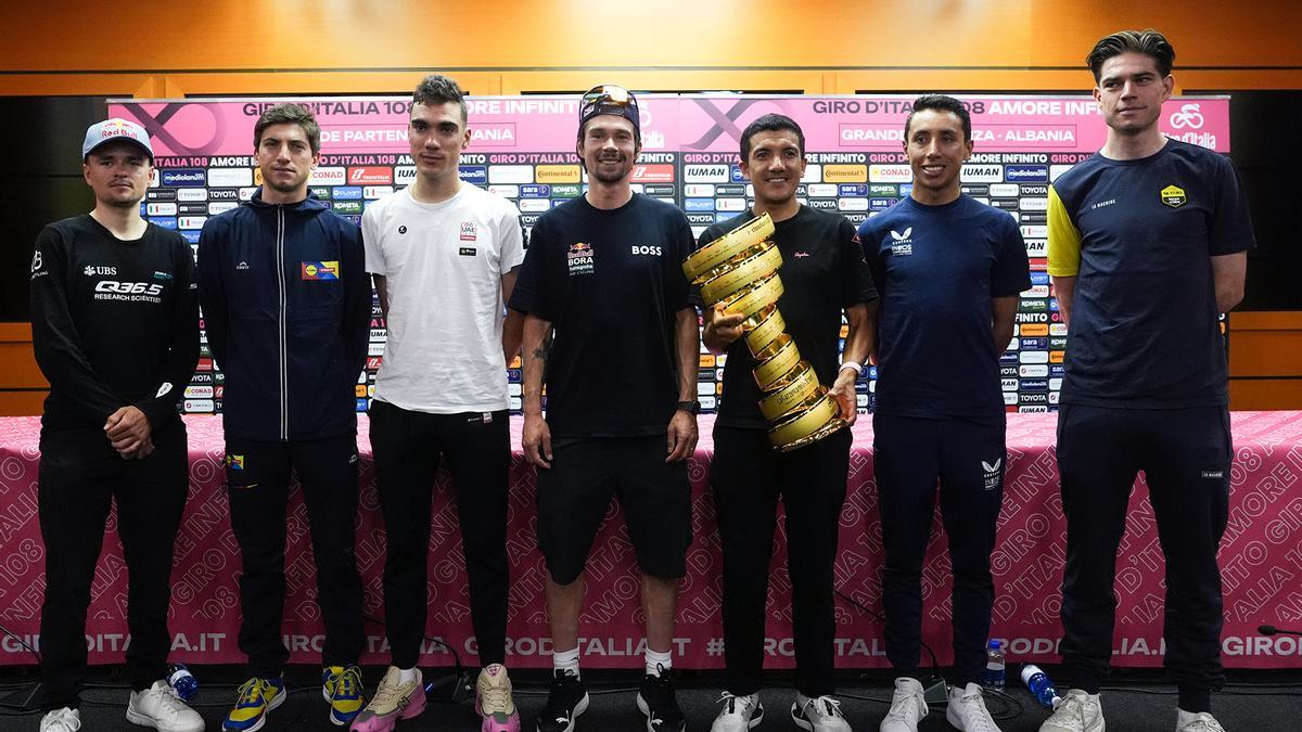 Pidcock, Ciccone, Ayuso, Roglic, Carapaz, Bernal y Van Aert.