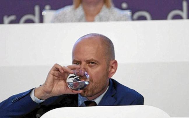 El CEO de Siemens Energy, Christian Bruch, en la última junta de Siemens Gamesa en Bilbao.