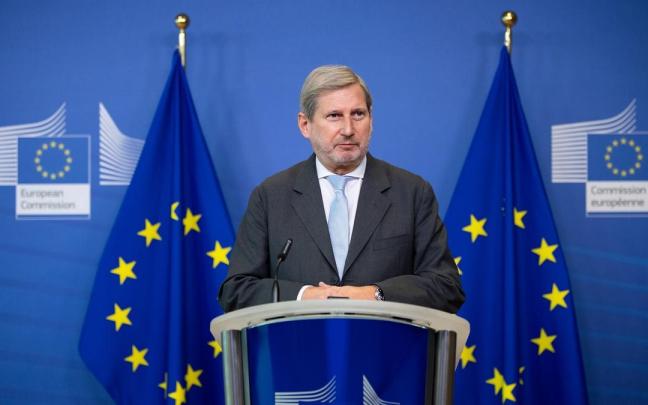 El comisario de Presupuestos, Johannes Hahn, en una imagen de archivo.