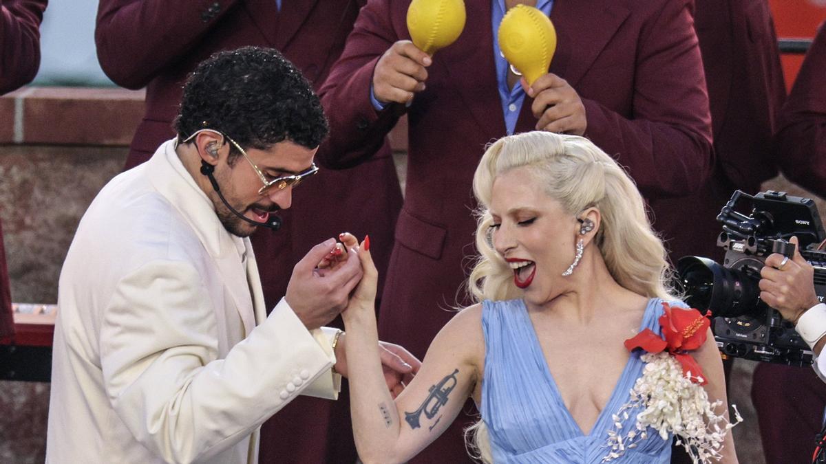 Bad Bunny protagoniza el descanso de la Super Bowl.