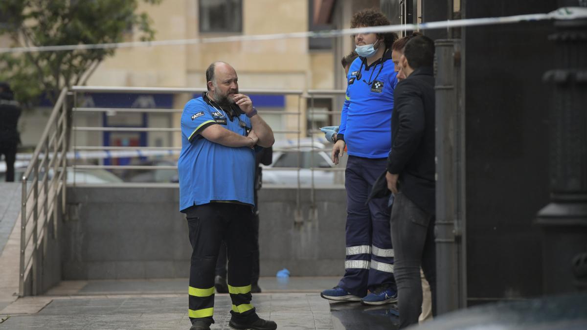 Dispositivo desplegado tras el fallecimiento de las menores.
