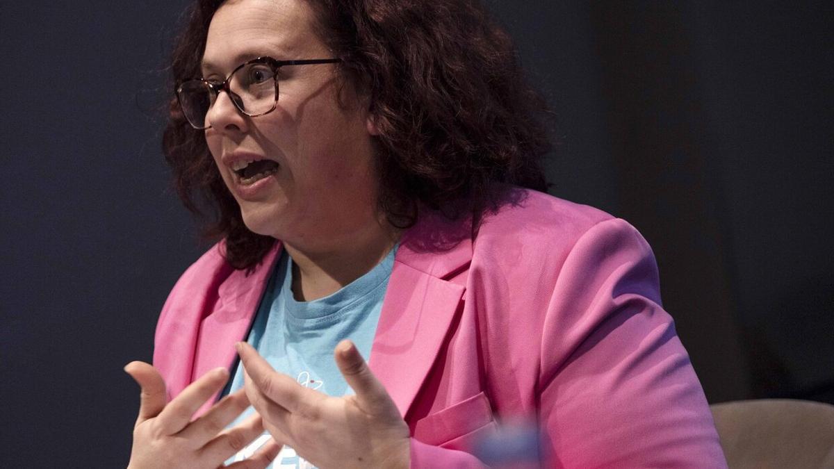 Marta Torrijos, durante su intervención