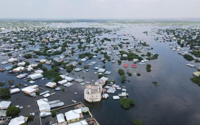 La ciudad de Beledweyne, en Somalia, inundada por el paso de 'El Niño'. La ciudad de Beledweyne, en Somalia, inundada por el paso de 'El Niño'.