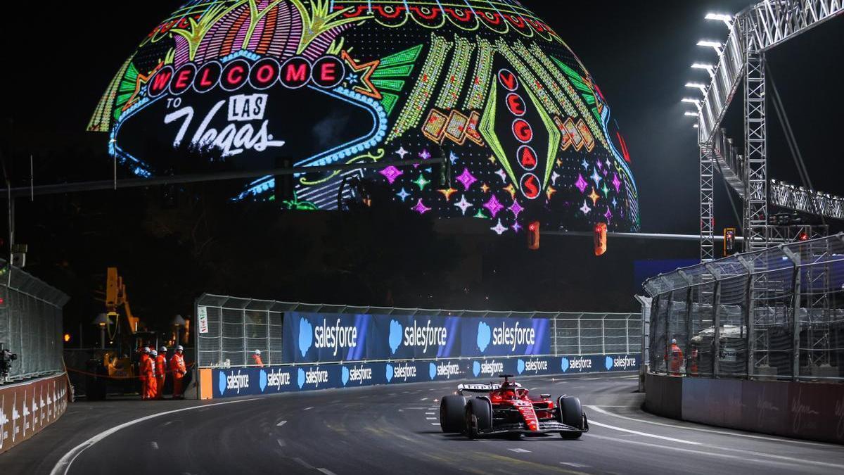 Ferrari domina en la pole del Gran Premio de Las Vegas.