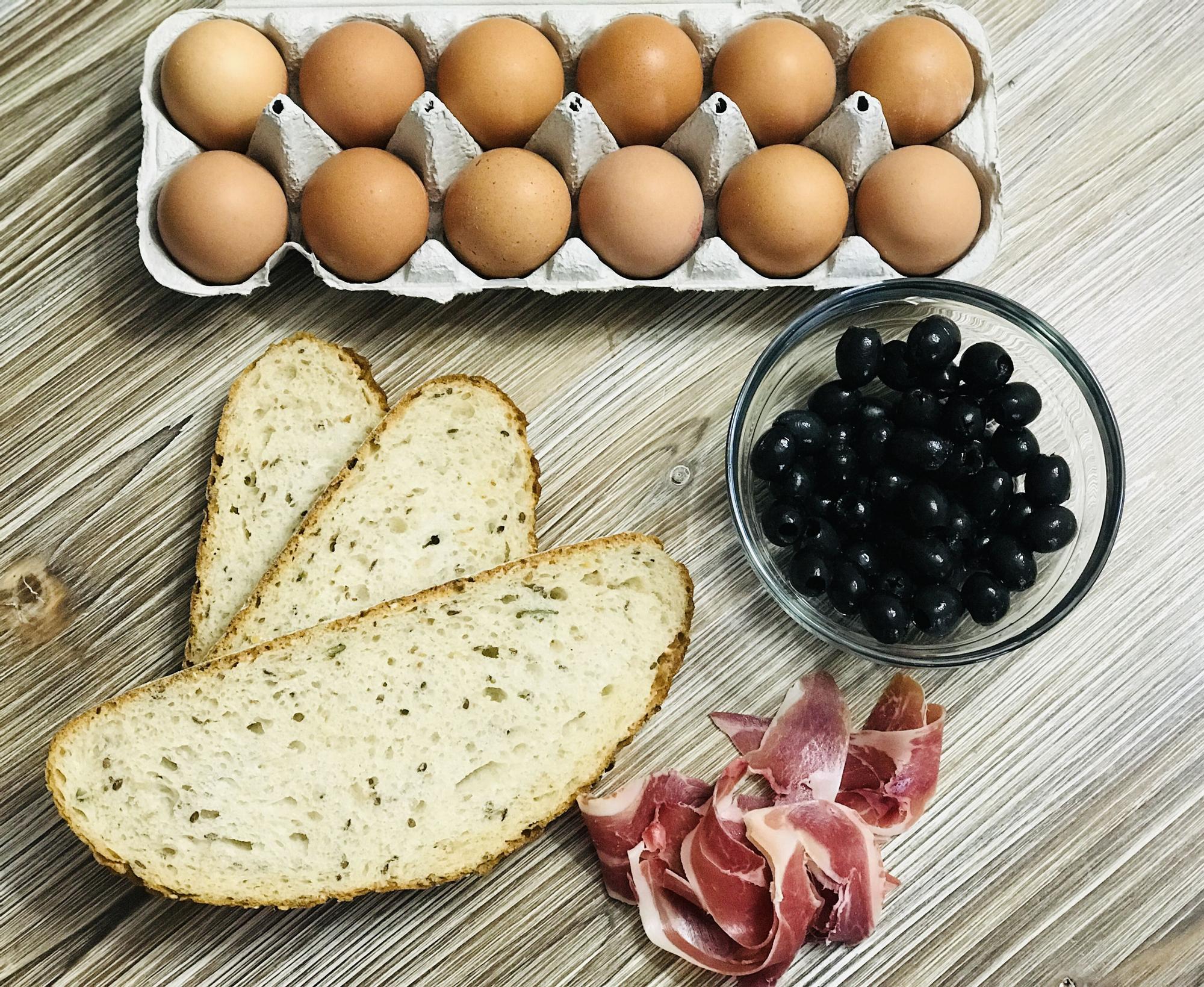 Los ingredientes de esta receta.