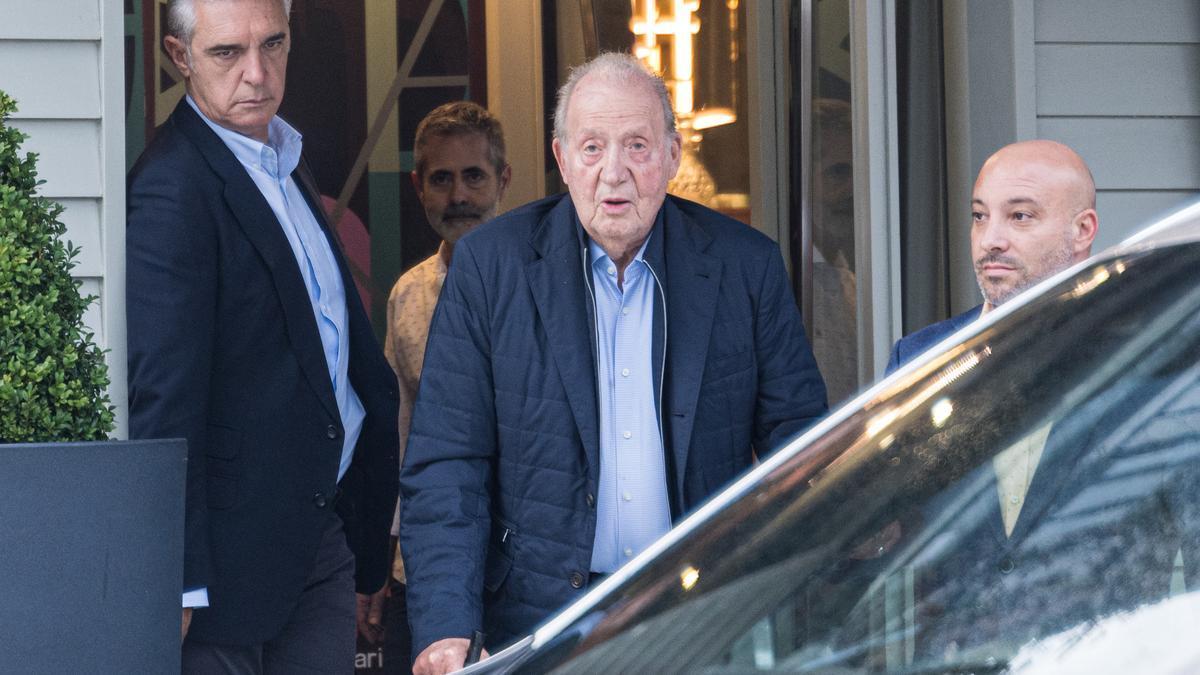 El rey emérito Juan Carlos I en O Grove.