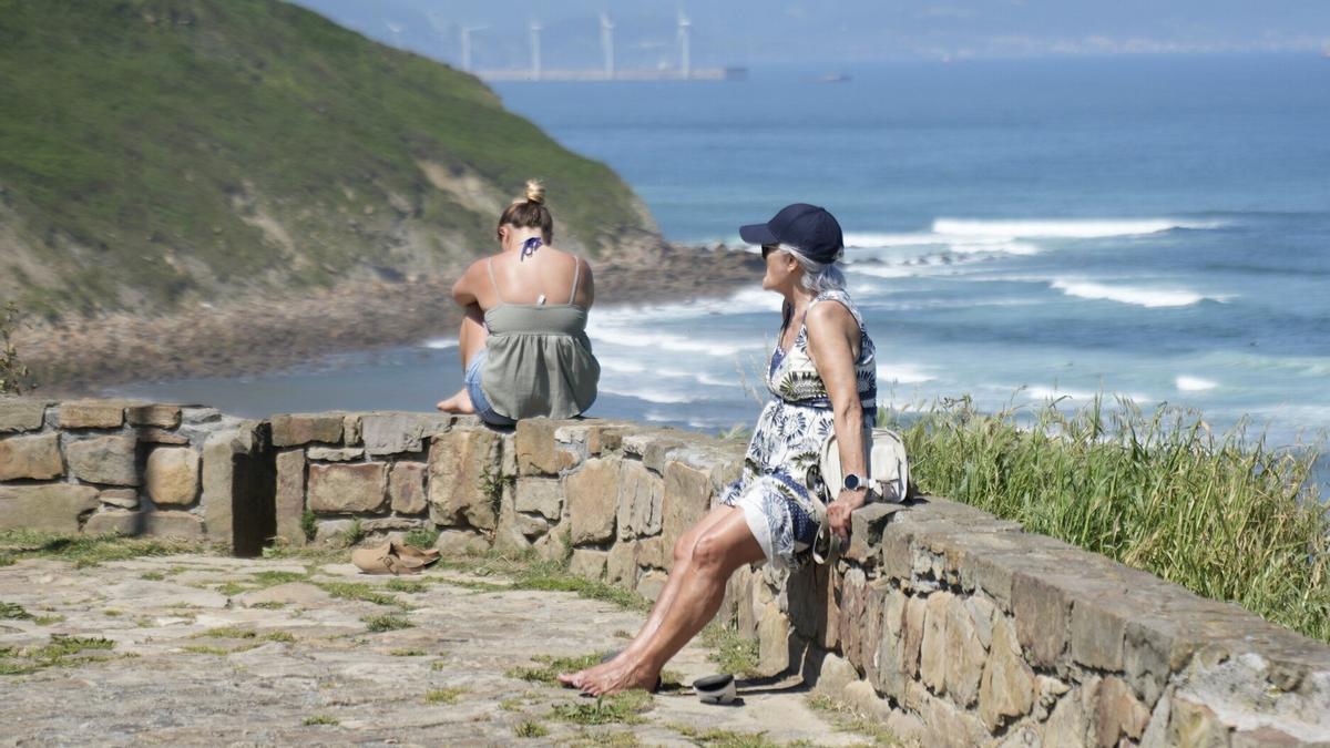 Altas temperaturas y radiación solar en la costa vasca