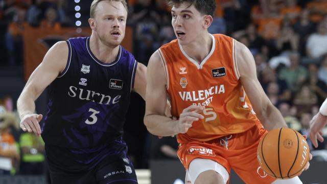 Harald Frey y Sergio de Larrea vuelven a verse las caras. / ACB PHOTO / M.A.POLO