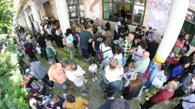 Concurso de tortilla de patatas en las fiestas de Ventas el pasado año.