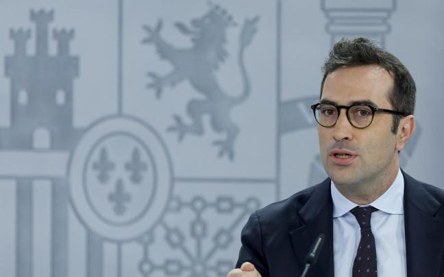 El ministro de Economía, Carlos Cuerpo, en la rueda de prensa posterior al Consejo de Ministros. / EFE El ministro de Economía, Carlos Cuerpo, en la rueda de prensa posterior al Consejo de Ministros.