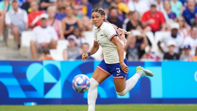 Trinity Rodman, con la selección de Estados Unidos.