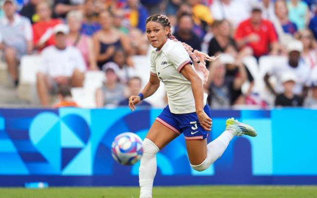 Trinity Rodman, con la selección de Estados Unidos.