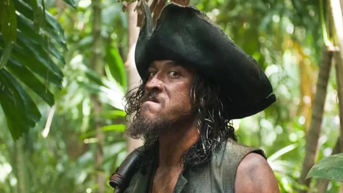 El actor Tamayo Perry en 'Piratas del Caribe'.