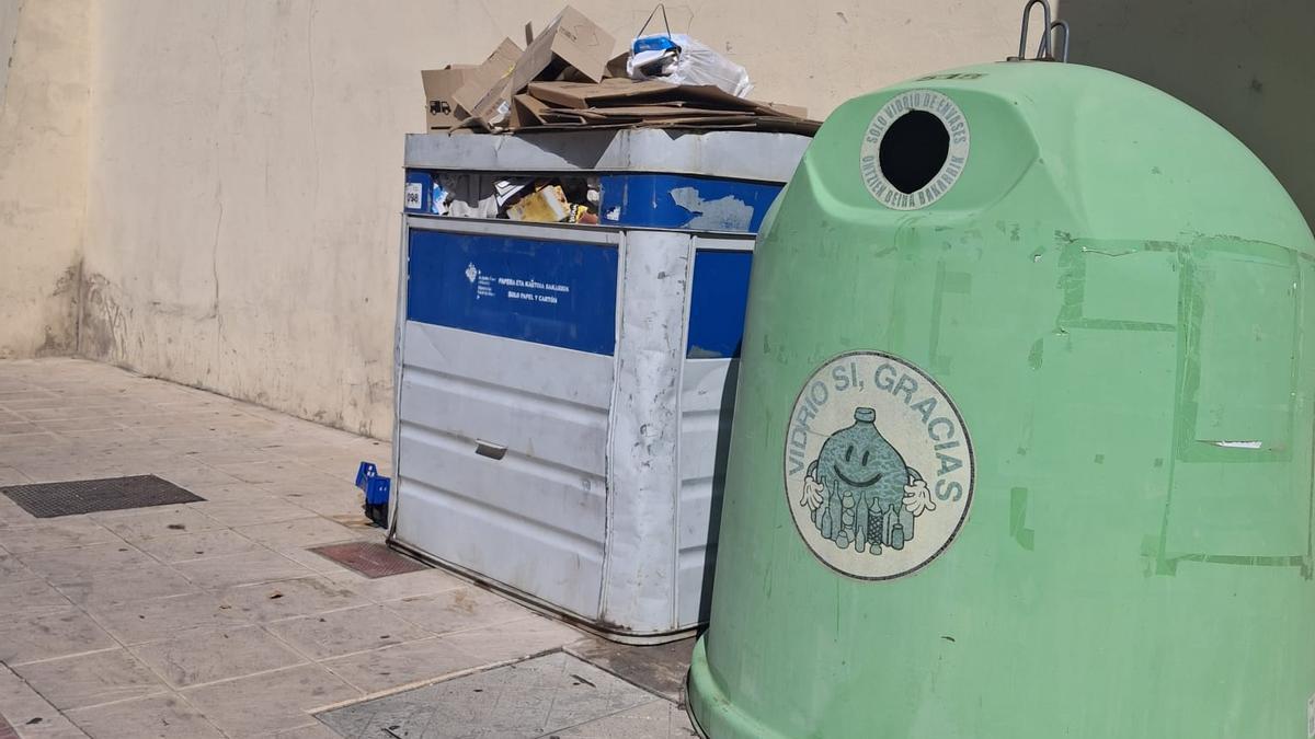 Contenedores de basura en Oion