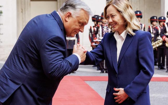 Viktor Orban y Giorgia Meloni, en una imagen de archivo