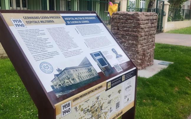 Panel sobre el Hospital de Prisioneros de Gernika (1938-1940).