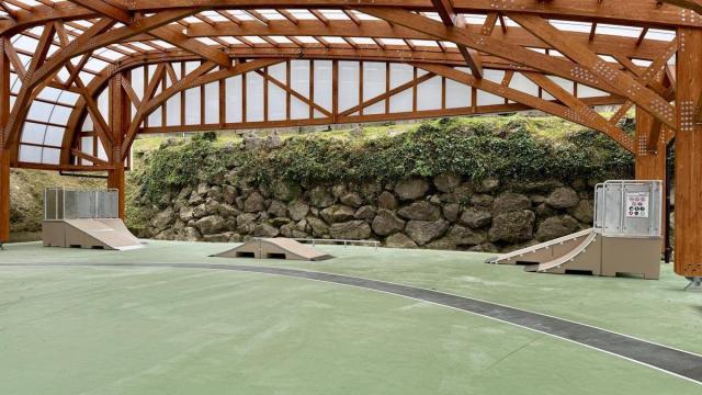 El nuevo skate park de Getaria.