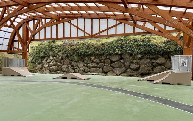 El nuevo skate park de Getaria.