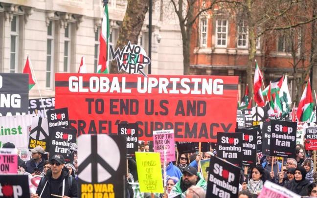 Manifestación 'Paremos la Guerra' en Londres EP