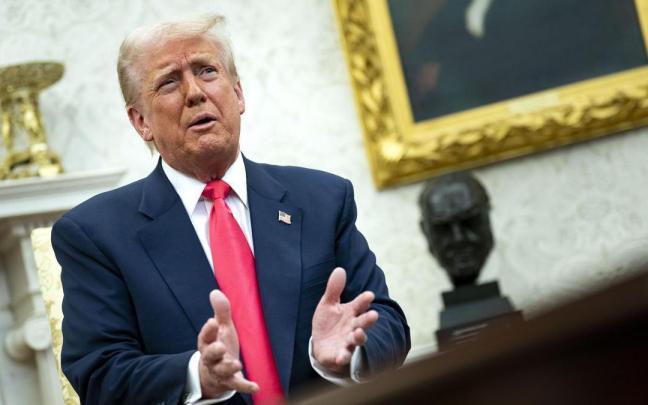 Donald Trump en el Despacho Oval de la Casa Blanca.