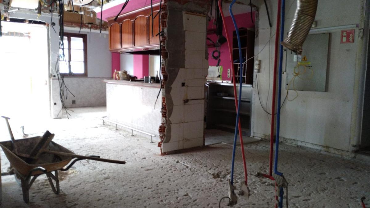 El local, por dentro, que va a ser reformado.