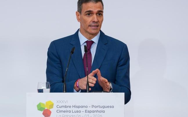 Comparecencia ante los medios del presidente del Gobierno español, Pedro Sánchez.