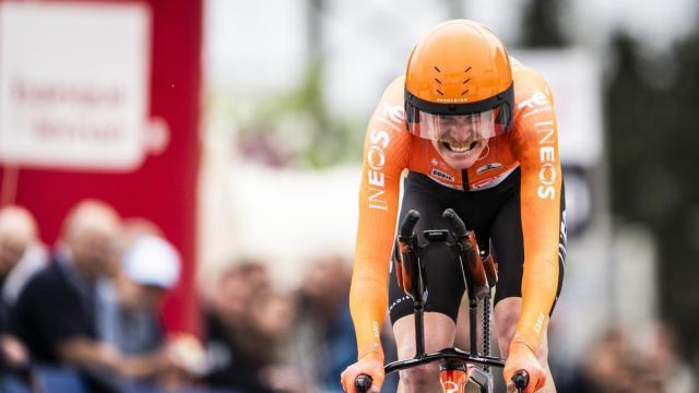 Dorian Godon, vencedor del prólogo y primer líder del Tour de Romandía.