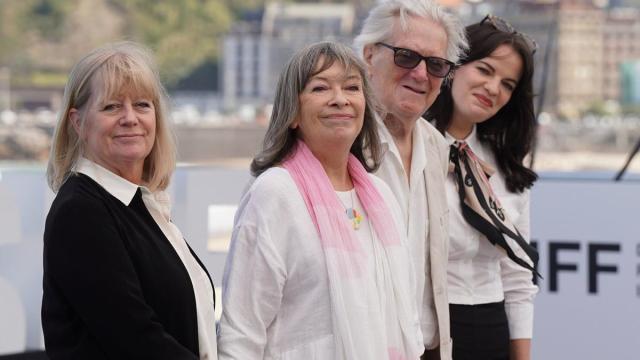 El elenco de la película presente en Donostia