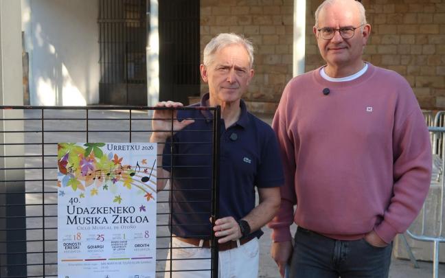 Jon Luqui eta Javier Arratibel, aurkezpen ekitaldian.