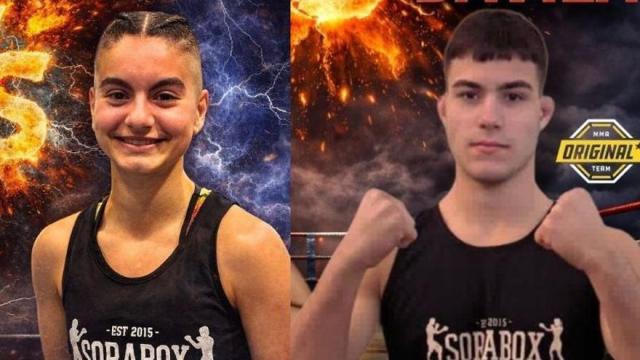 Haizea Misol e Iker Dávila, representantes locales este sábado en el 'ring' de Uarkape.