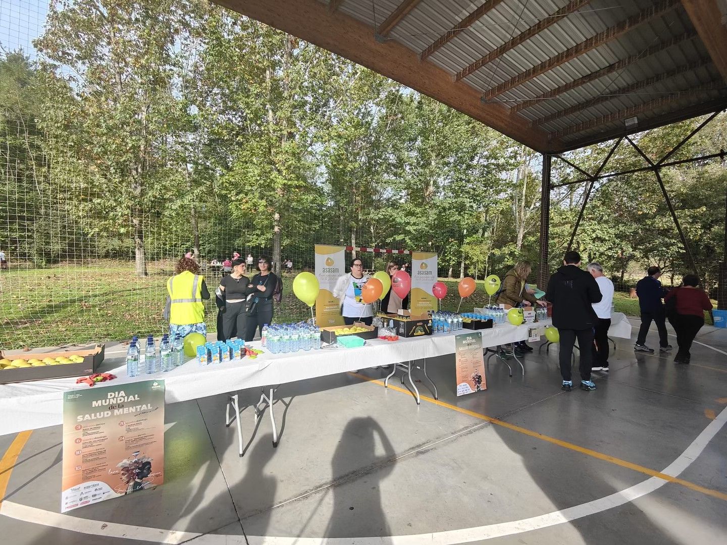 El avituallamiento de la marcha social a favor de la Salud Mental volverá a ubicarse en la pajarera de Luiaondo