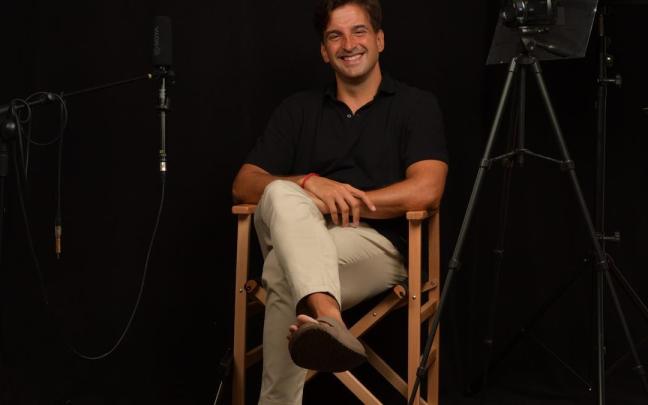 Víctor Antolí, en un plató de rodaje.