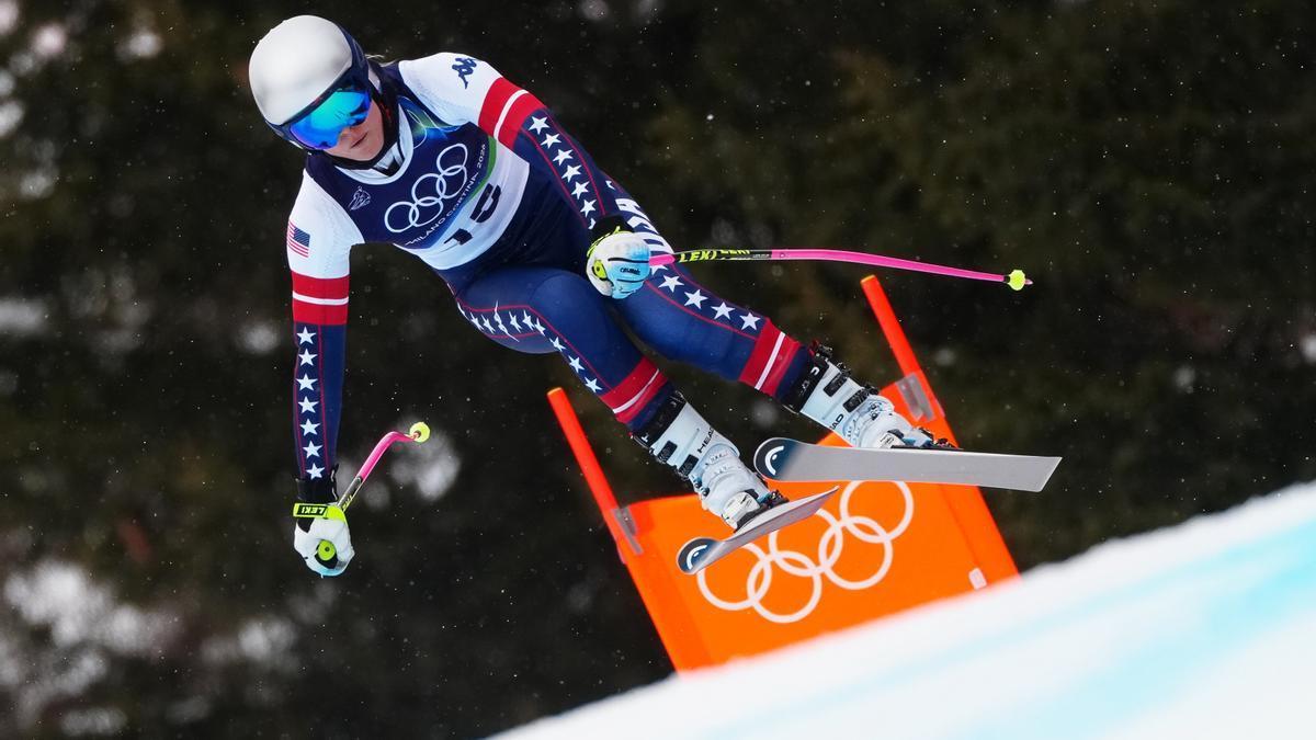 La estadounidense Lindsey Vonn, en Cortina D'ampezzo.