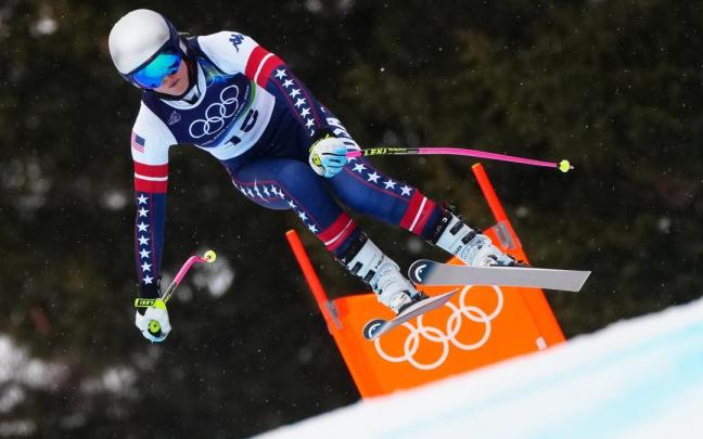 La estadounidense Lindsey Vonn, en Cortina D'ampezzo.