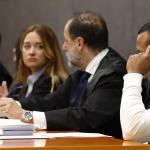 Nelson David M.G., conocido como el "asesino de hombres" de Bilbao, durante el juicio celebrado en la Audiencia Provincial de Bizkaia.