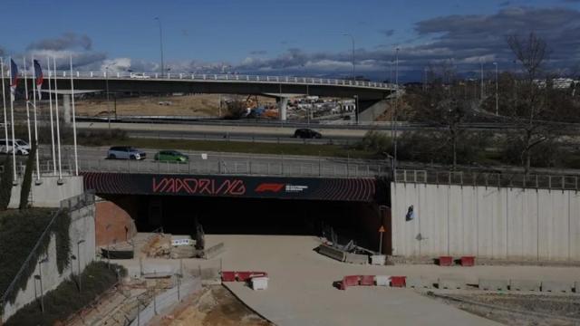 Las obras del futuro circuito de Madring.