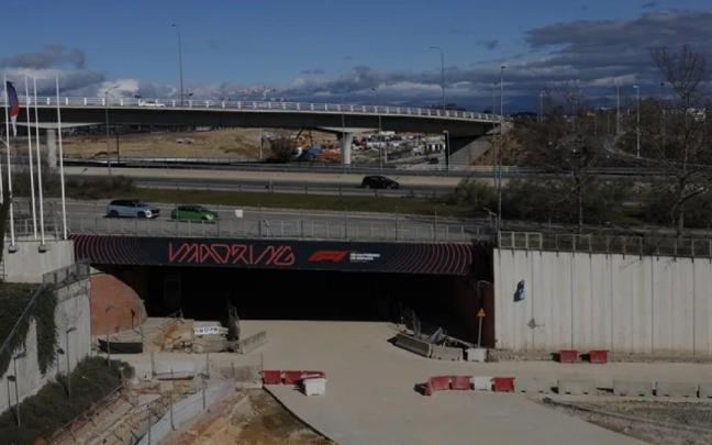 Las obras del futuro circuito de Madring.