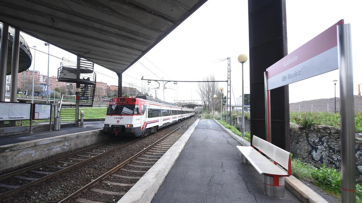 El suceso ha ocurrido en la estación de Galindo, en Sestao.