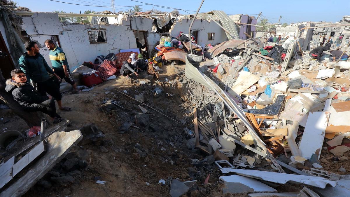 Edificios destruidos por un ataque israelí en Gaza, en una imagen de archivo.