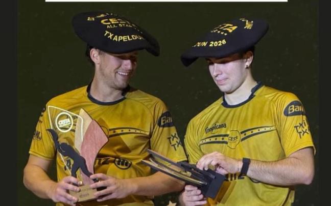 Urreisti y Basque, en el podio del Cesta All Star.