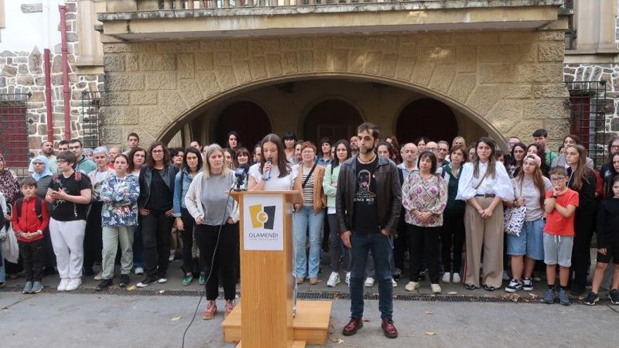 Algunos de los legazpiarras que participaron en la presentación.