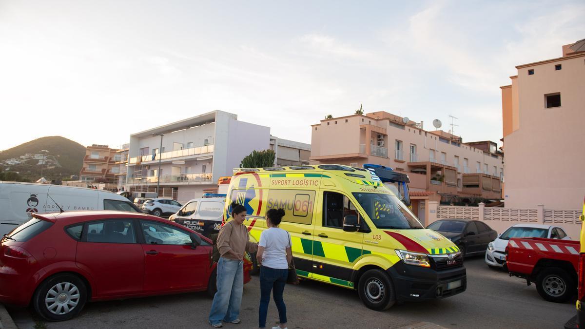 Una ambulancia en Ibiza.