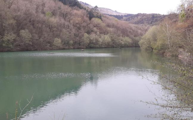 Presa del parque de Mendikosolo, en Arrigorriaga