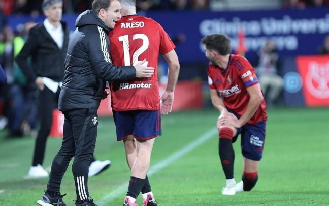 Jagoba Arrasate, durante el partido de este miércoles. / OSKAR MONTERO