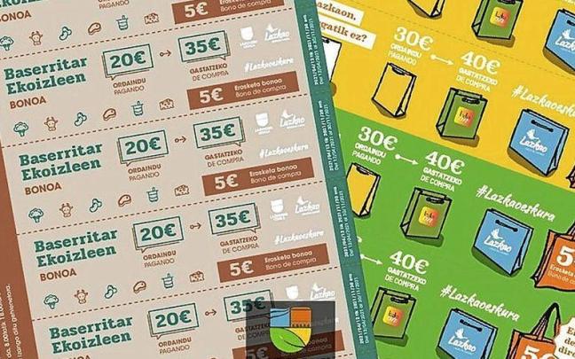 Bonos comerciales de Lazkao de ediciones anteriores.