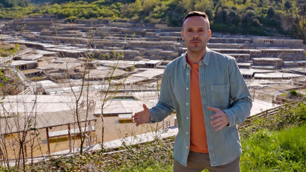 Lucas Goikoetxea, en las Salinas de Añana.