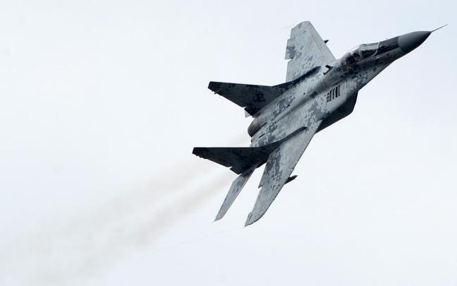 Un MiG-29 ucraniano se estrella en el este del país