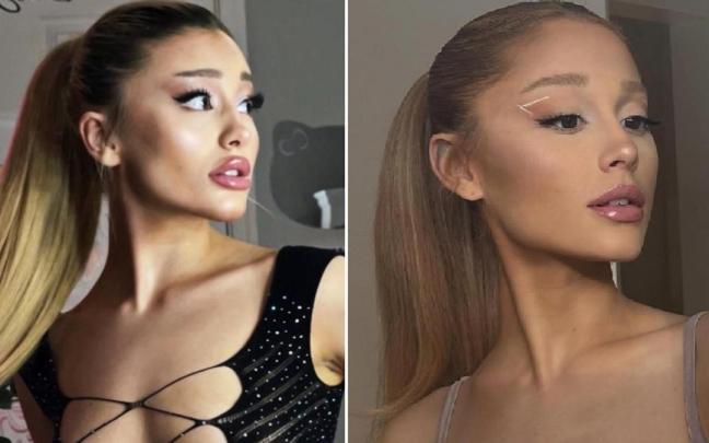 Niemann (i) ha hecho una carrera en base a la imagen de Ariana Grande (d).